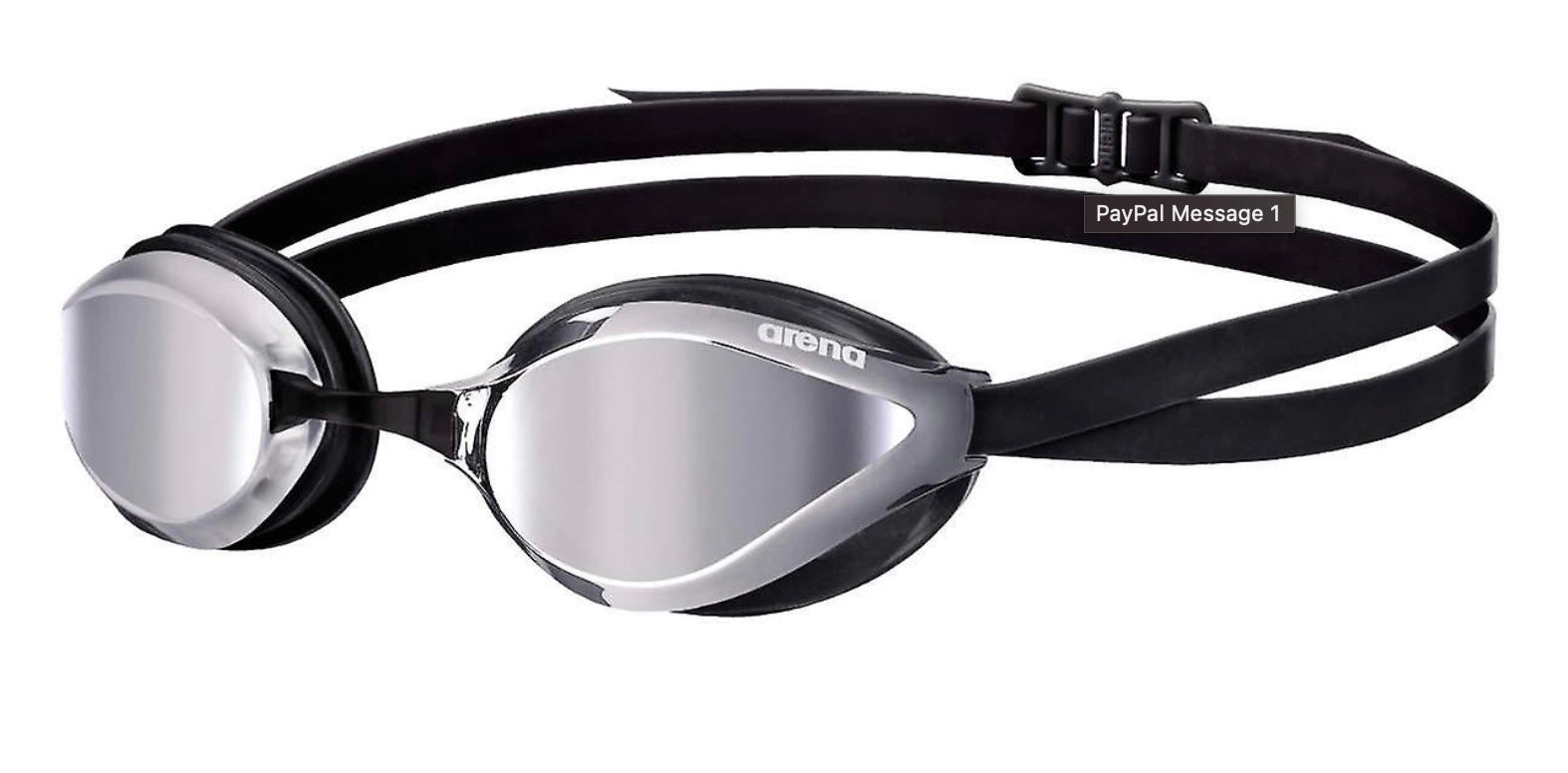 ARENA PYTHON MIRROR GOGGLES - Silver-Black image 0