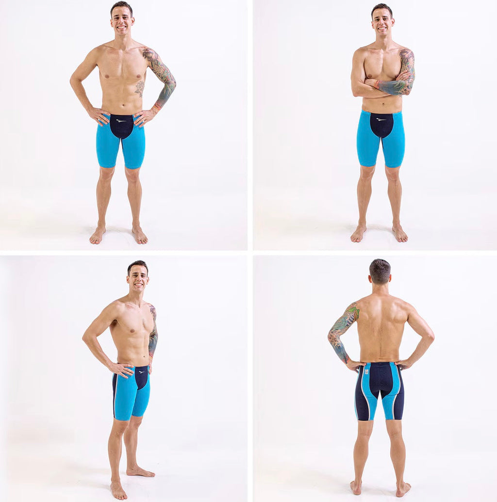 Finis - Rival Race Jammer- Elite Technical Racing Suit - Navy/ Aqua image 1