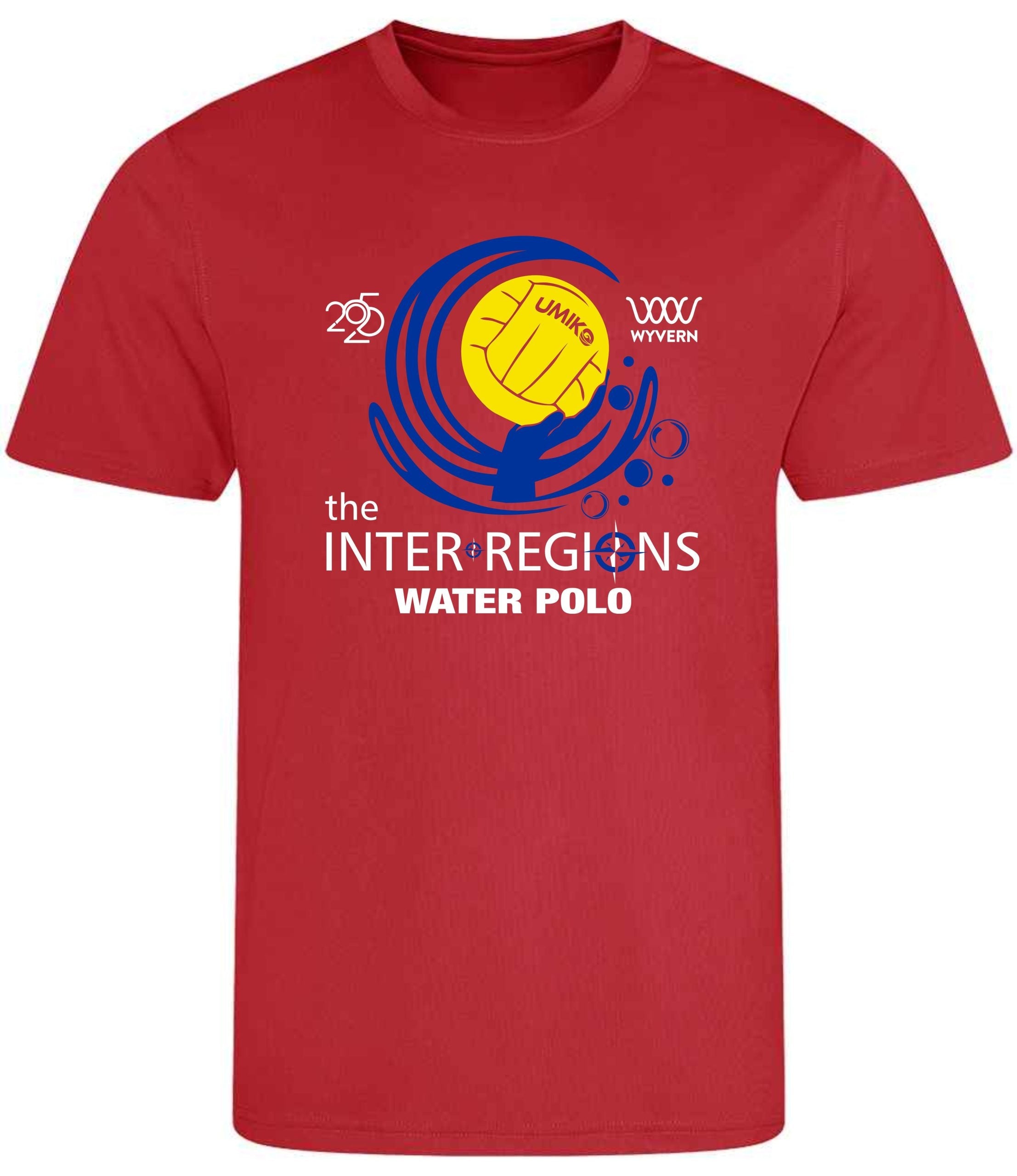 New 2025 - Inter Regions Water Polo - Performance T'shirt - Red image 0