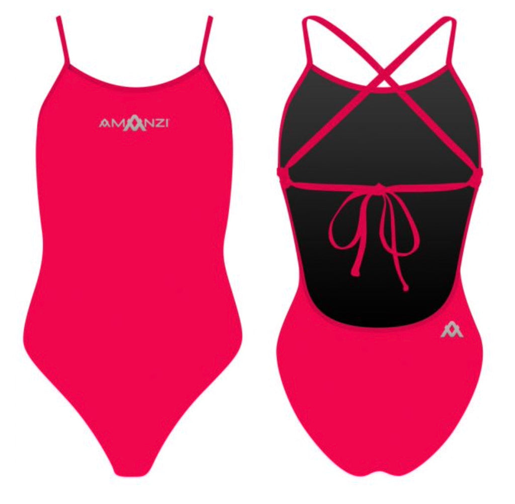 Amanzi - Core Tie Back One piece - Ruby image 0