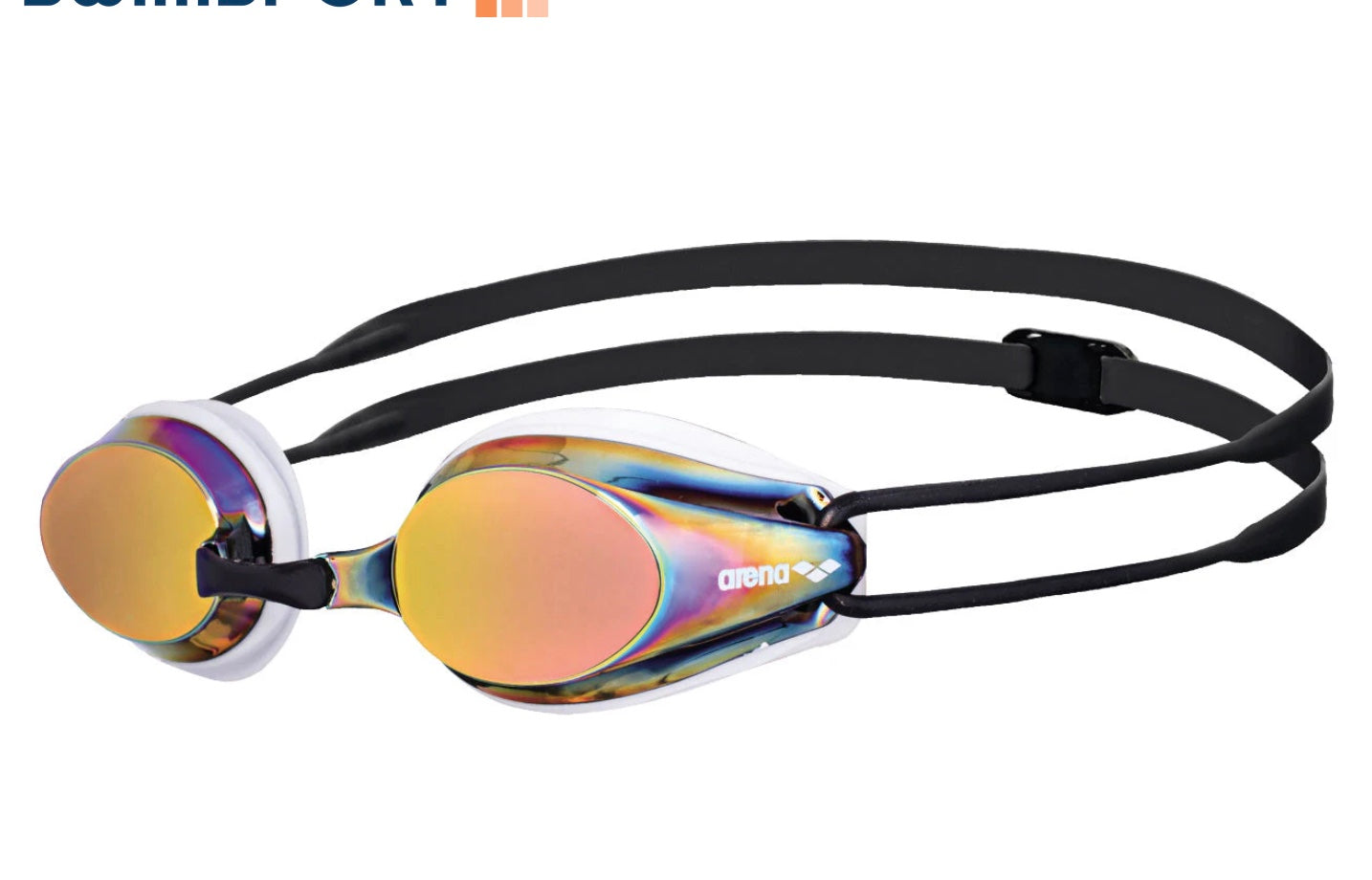 Arena - Tracks Mirror Goggles - White / Red copper / Black image 0