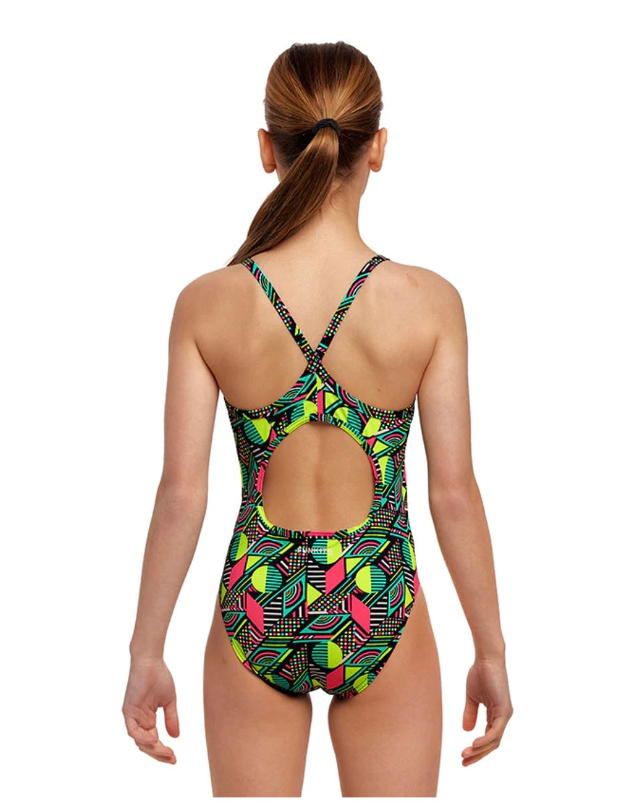 Funkita - Dot Matrix - Girls Diamond Back One Piece image 2