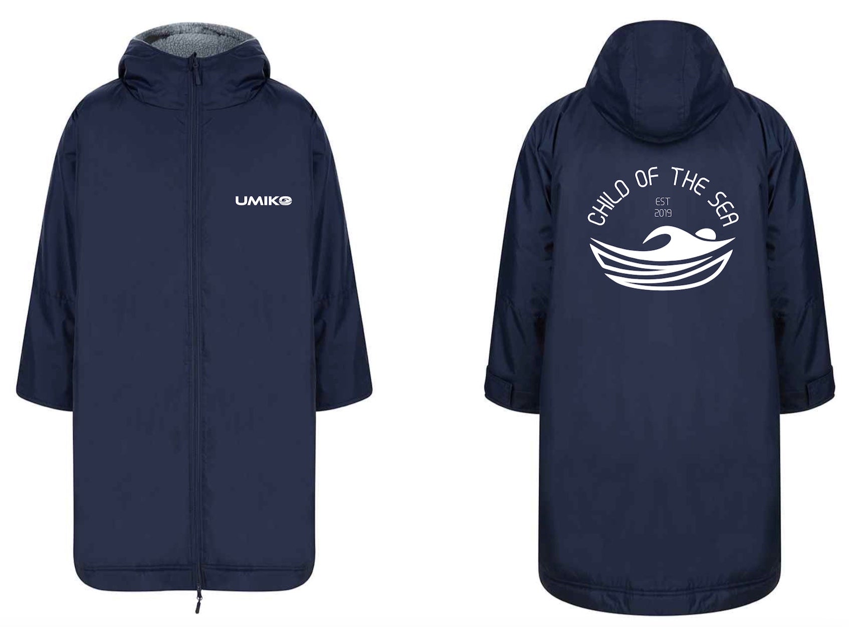 Umiko Adults/ Kids All Weather Robe - Navy image 0
