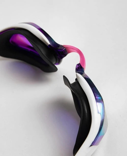 Arena - Cobra Edge Swipe Mirror Goggles - Violet/White/Black