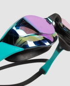 Arena - Cobra Edge Swipe Mirror Goggles - Emerald/Peacock/Black