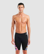 Arena - NEW Texture Men's Jammer - Black/Multi