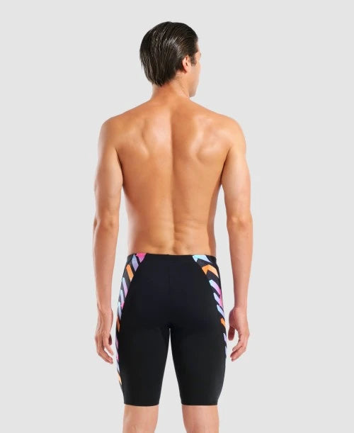 Arena - NEW Texture Men's Jammer - Black/Multi