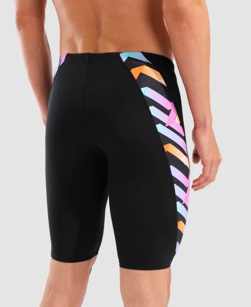 Arena - NEW Texture Men's Jammer - Black/Multi