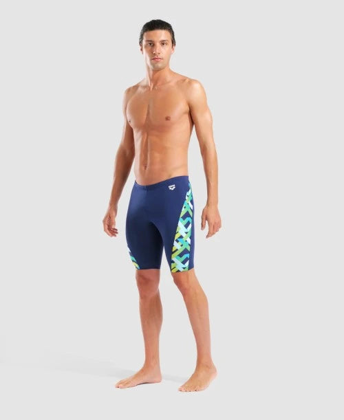 Arena - NEW Texture Men's Jammer - Navy/Multi