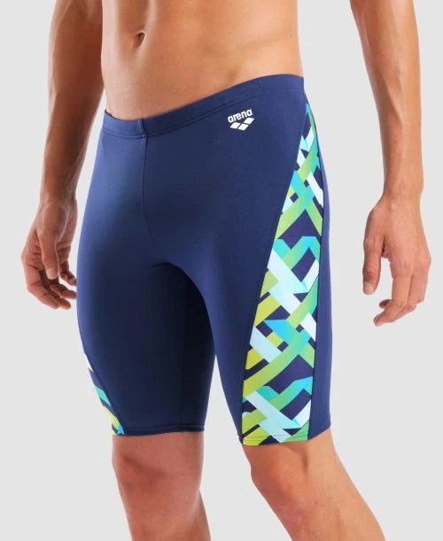 Arena - NEW Texture Men's Jammer - Navy/Multi