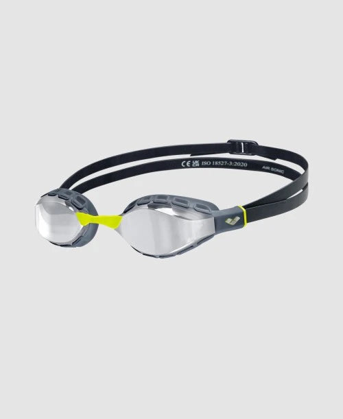 NEW Arena Air Sonic Mirror Goggles - Silver/Anthracite