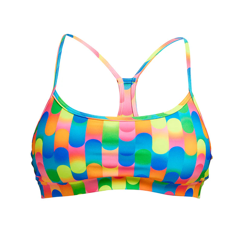 Funkita - Blocked Dotty - Ladies Swim Crop Top