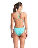 Arena - WOMENS SOLID TEAM CHALLENGE SWIMSUIT - Water/Pink
