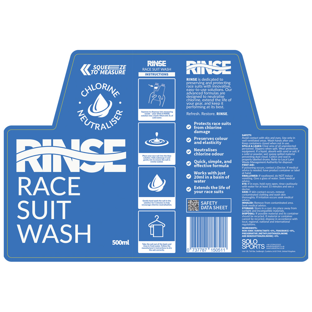 Rinse Race Suit Wash - 500ml