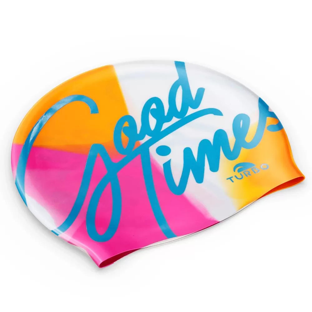 Turbo Silicone Swim Cap - Marble Good Times