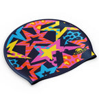 Turbo Silicone Swim Cap - Neon Stars