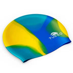 Turbo Silicone Swim Cap - Marble Turquoise