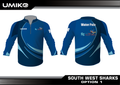 South West Sharks Water Polo - Quarter Zip - Umiko