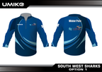 South West Sharks Water Polo - Quarter Zip - Umiko