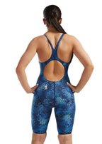 TYR Thresher Akurra Open Back Competition Swimsuit - Blue