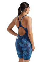 TYR Thresher Akurra Open Back Competition Swimsuit - Blue