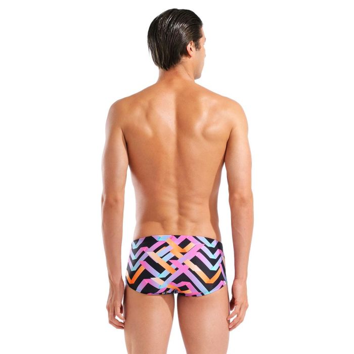 Arena - Texture Low Waist Swim Shorts - Black/Multi