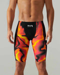 TYR Mens Shockwave Infrared High Waisted Jammer - Fire