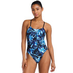 TYR - REFLECTA WOMEN'S CUTOUTFIT SWIMSUIT - BLUE ICE